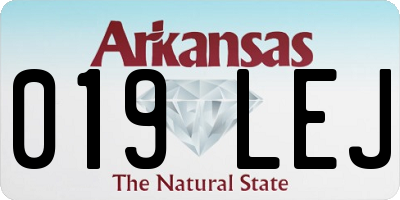 AR license plate 019LEJ