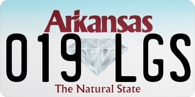 AR license plate 019LGS