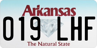 AR license plate 019LHF