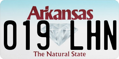 AR license plate 019LHN