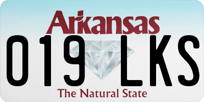 AR license plate 019LKS
