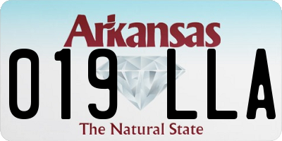 AR license plate 019LLA