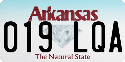 AR license plate 019LQA