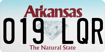 AR license plate 019LQR