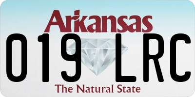 AR license plate 019LRC