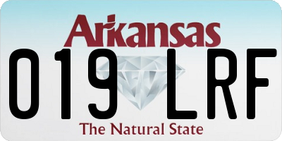 AR license plate 019LRF