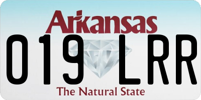 AR license plate 019LRR