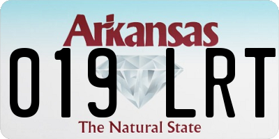 AR license plate 019LRT