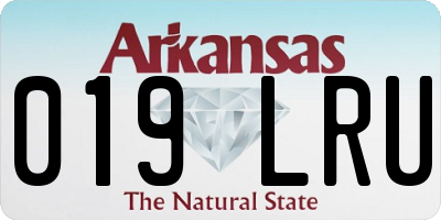 AR license plate 019LRU