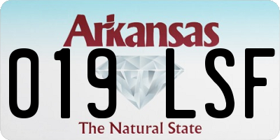 AR license plate 019LSF
