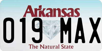 AR license plate 019MAX
