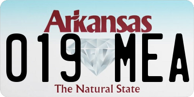 AR license plate 019MEA