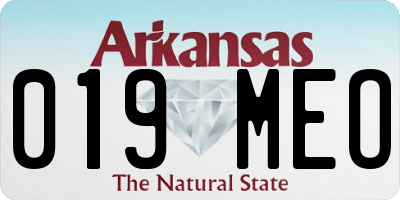 AR license plate 019MEO