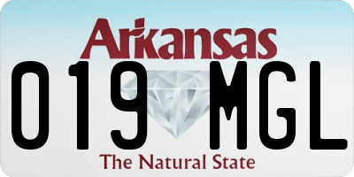 AR license plate 019MGL