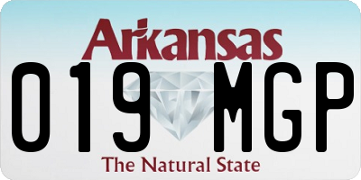 AR license plate 019MGP