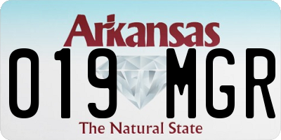 AR license plate 019MGR