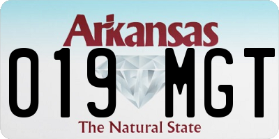 AR license plate 019MGT
