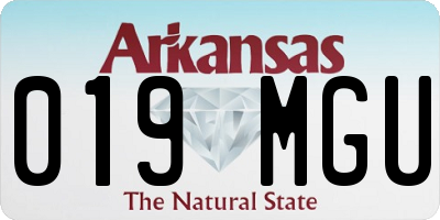 AR license plate 019MGU