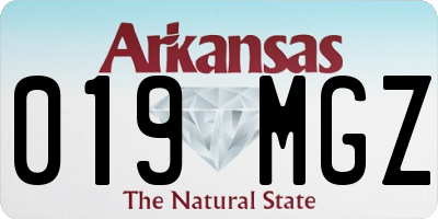 AR license plate 019MGZ
