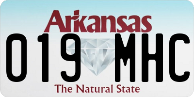 AR license plate 019MHC