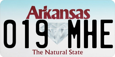 AR license plate 019MHE