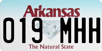 AR license plate 019MHH