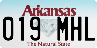 AR license plate 019MHL