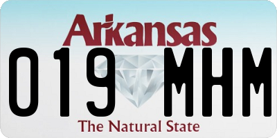 AR license plate 019MHM