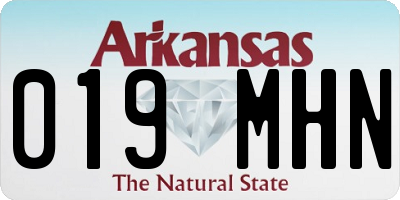 AR license plate 019MHN