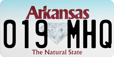AR license plate 019MHQ