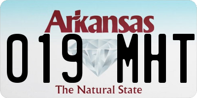 AR license plate 019MHT