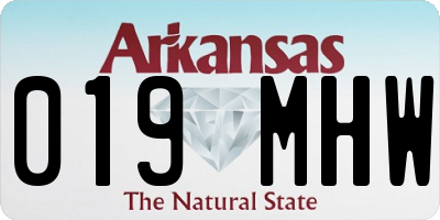 AR license plate 019MHW