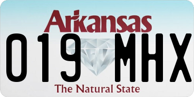 AR license plate 019MHX