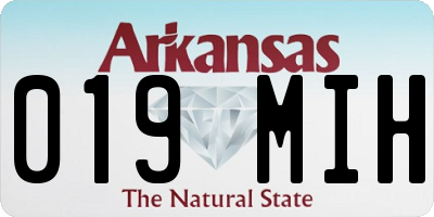 AR license plate 019MIH
