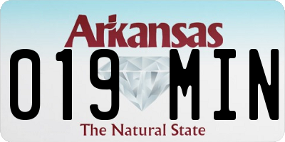 AR license plate 019MIN