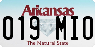 AR license plate 019MIO