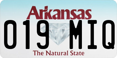 AR license plate 019MIQ