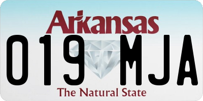 AR license plate 019MJA