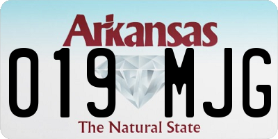 AR license plate 019MJG