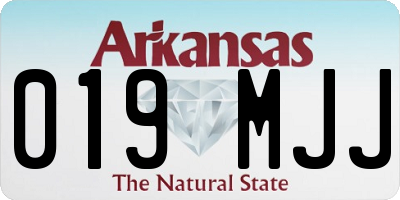 AR license plate 019MJJ