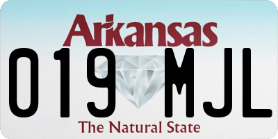 AR license plate 019MJL