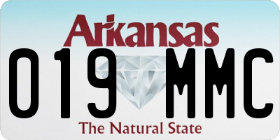 AR license plate 019MMC