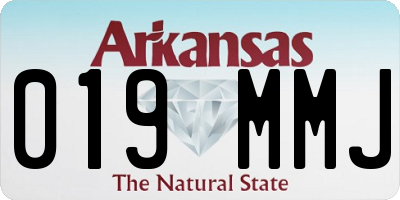 AR license plate 019MMJ