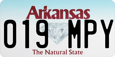 AR license plate 019MPY