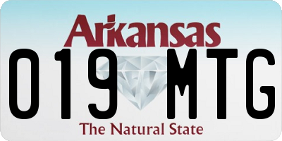 AR license plate 019MTG