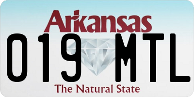 AR license plate 019MTL