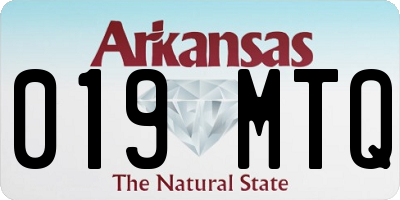 AR license plate 019MTQ