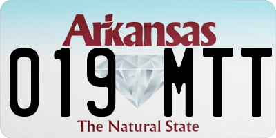 AR license plate 019MTT