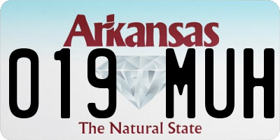 AR license plate 019MUH