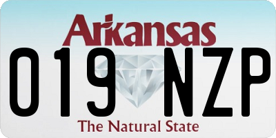 AR license plate 019NZP